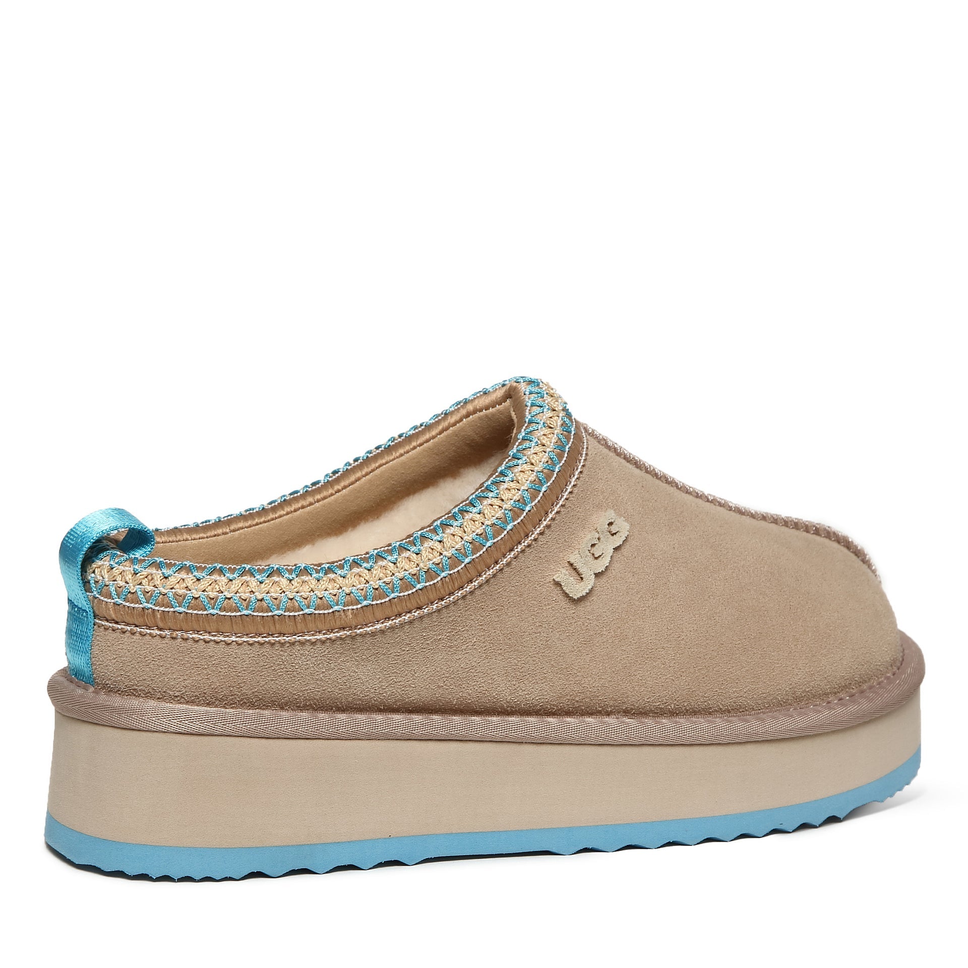 Tassie Logo Platform Uggs, women's slippers in Mustard Seed view 18