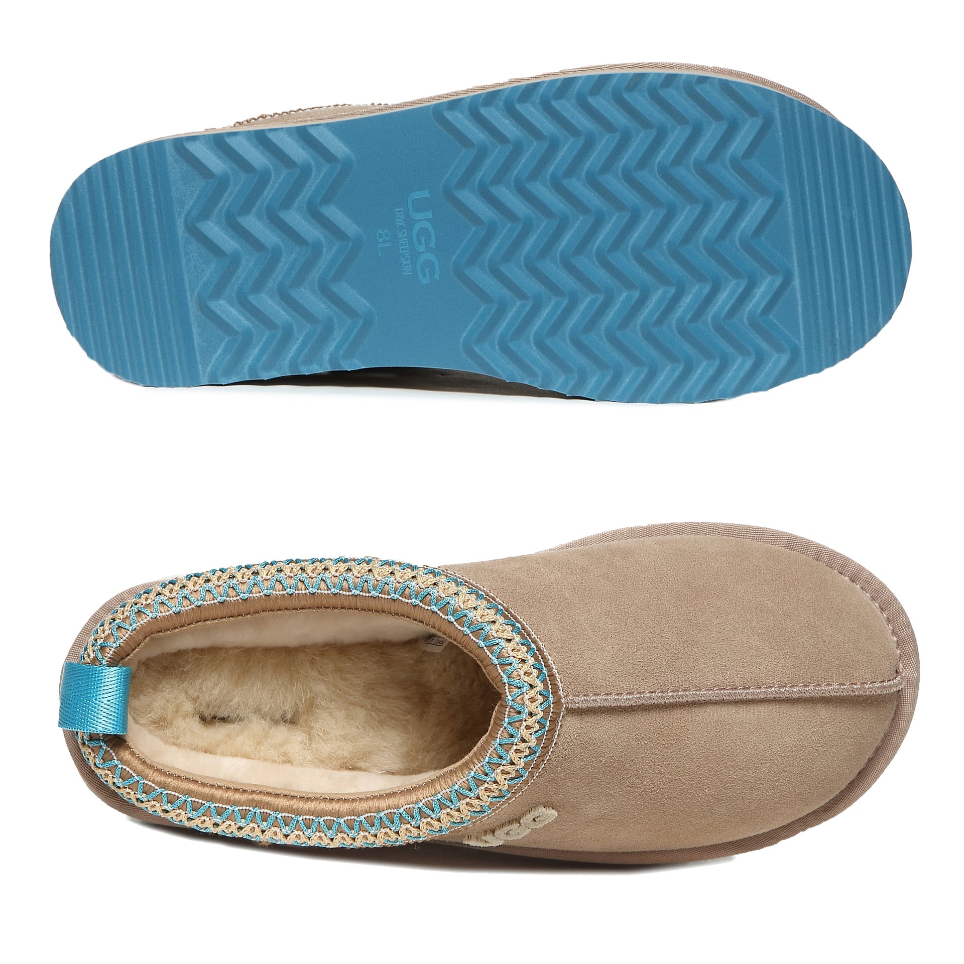 Tassie Logo Platform Uggs, women's slippers in Mustard Seed view 20