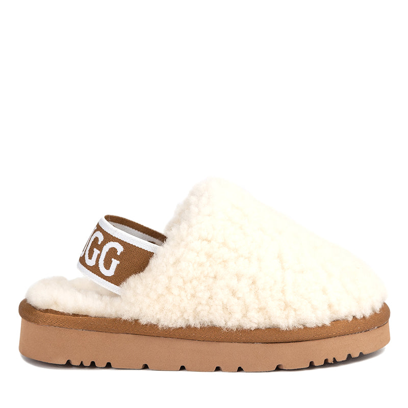 UGG Kids Strap Fluffy Scuff