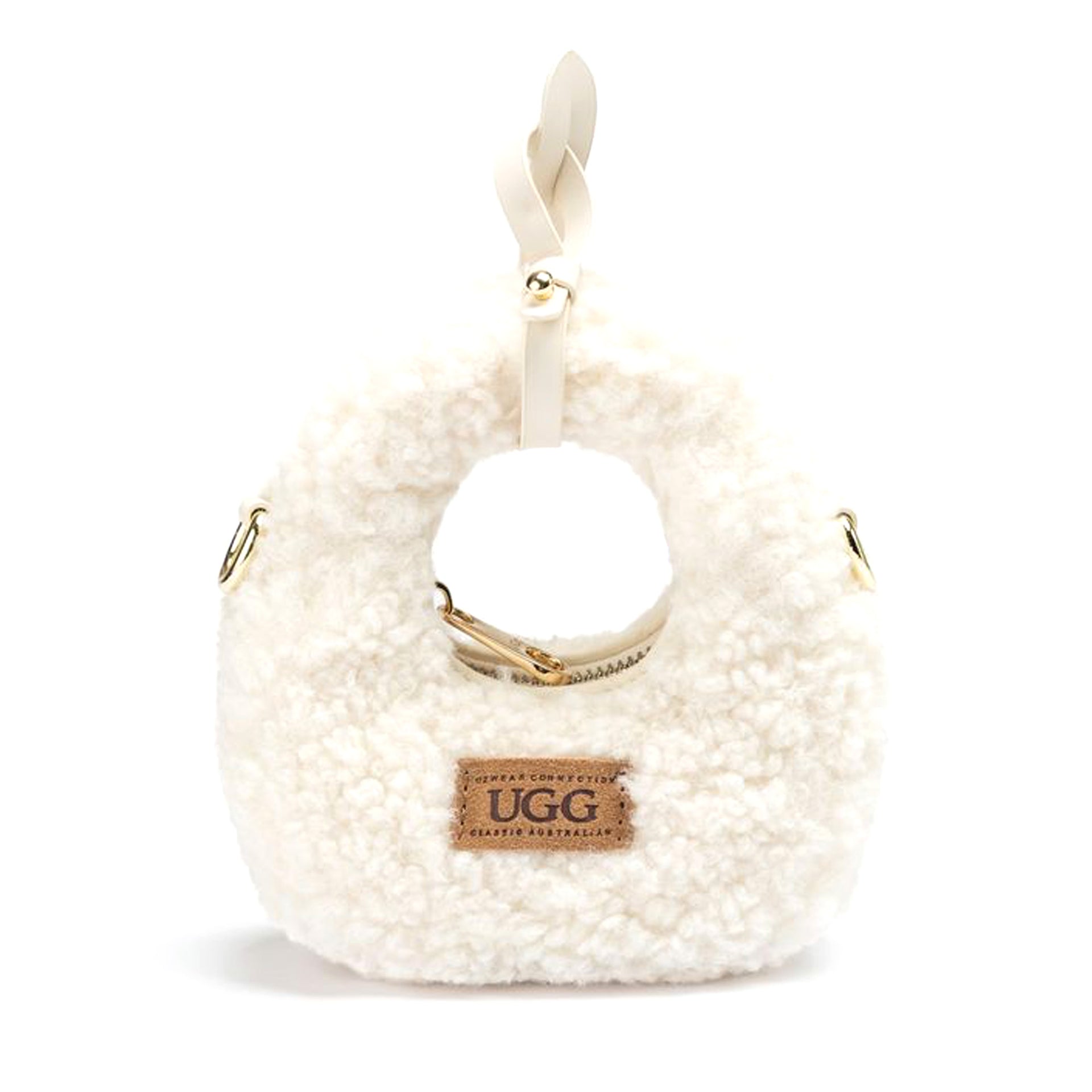 Pouch Pendant Uggs, women's bag in Natural view 4