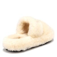 Fluffy Supreme Uggs, women's slippers in Natural view 3