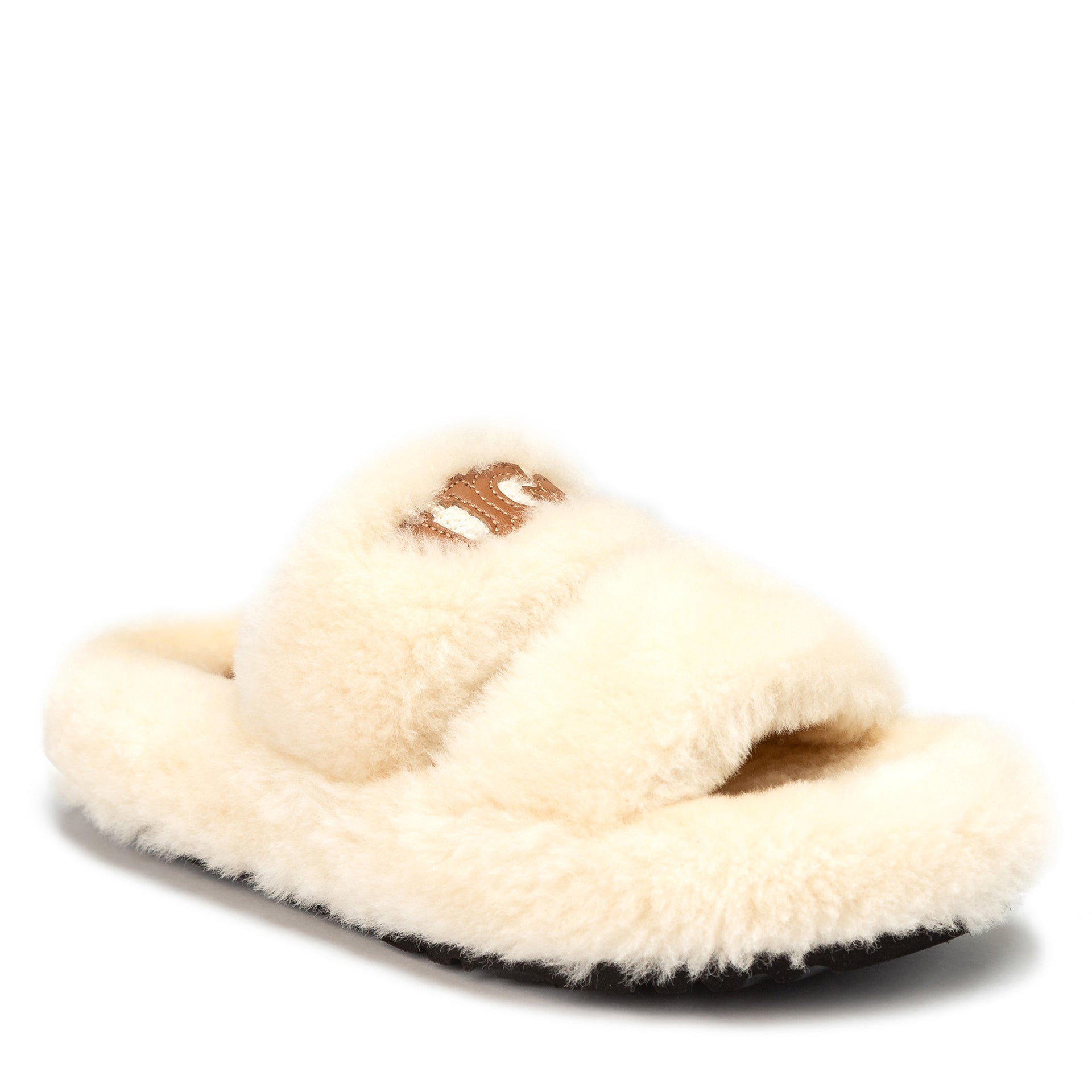 Fluffy Supreme Uggs, women's slippers in Natural view 2