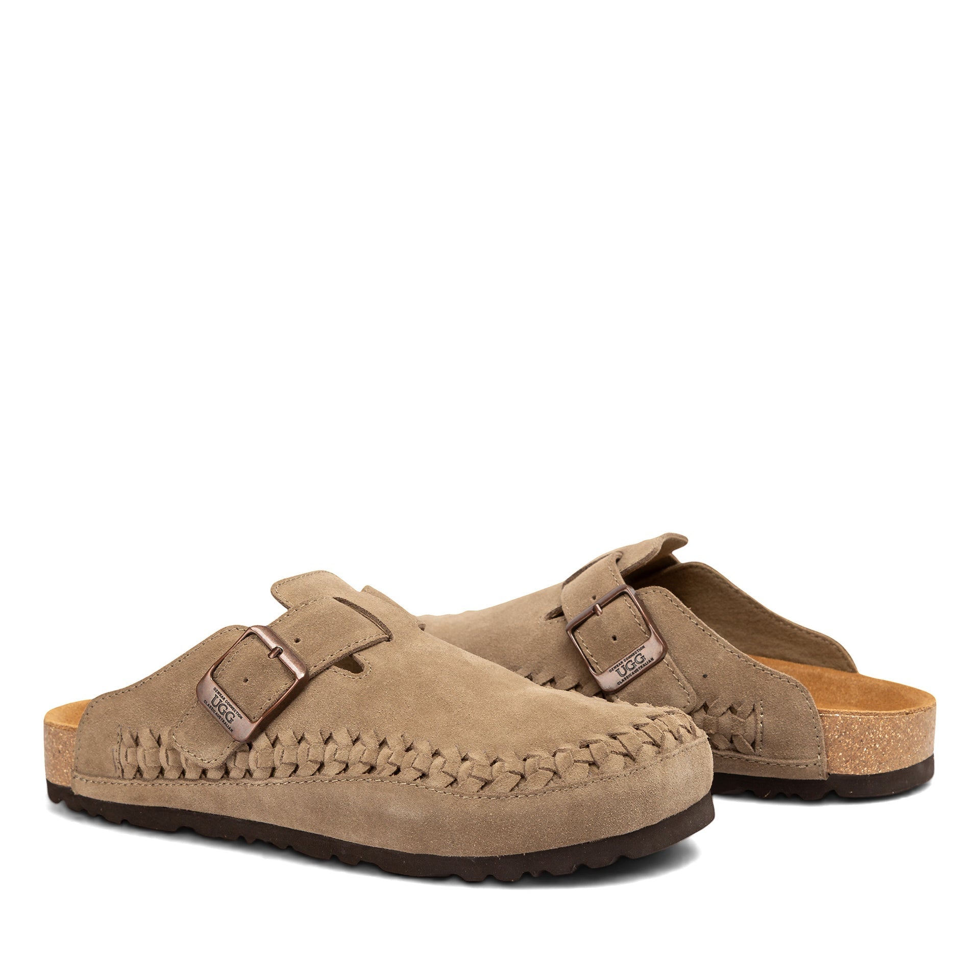 Clog Ugg Slippers, for women and men in Olive view 9
