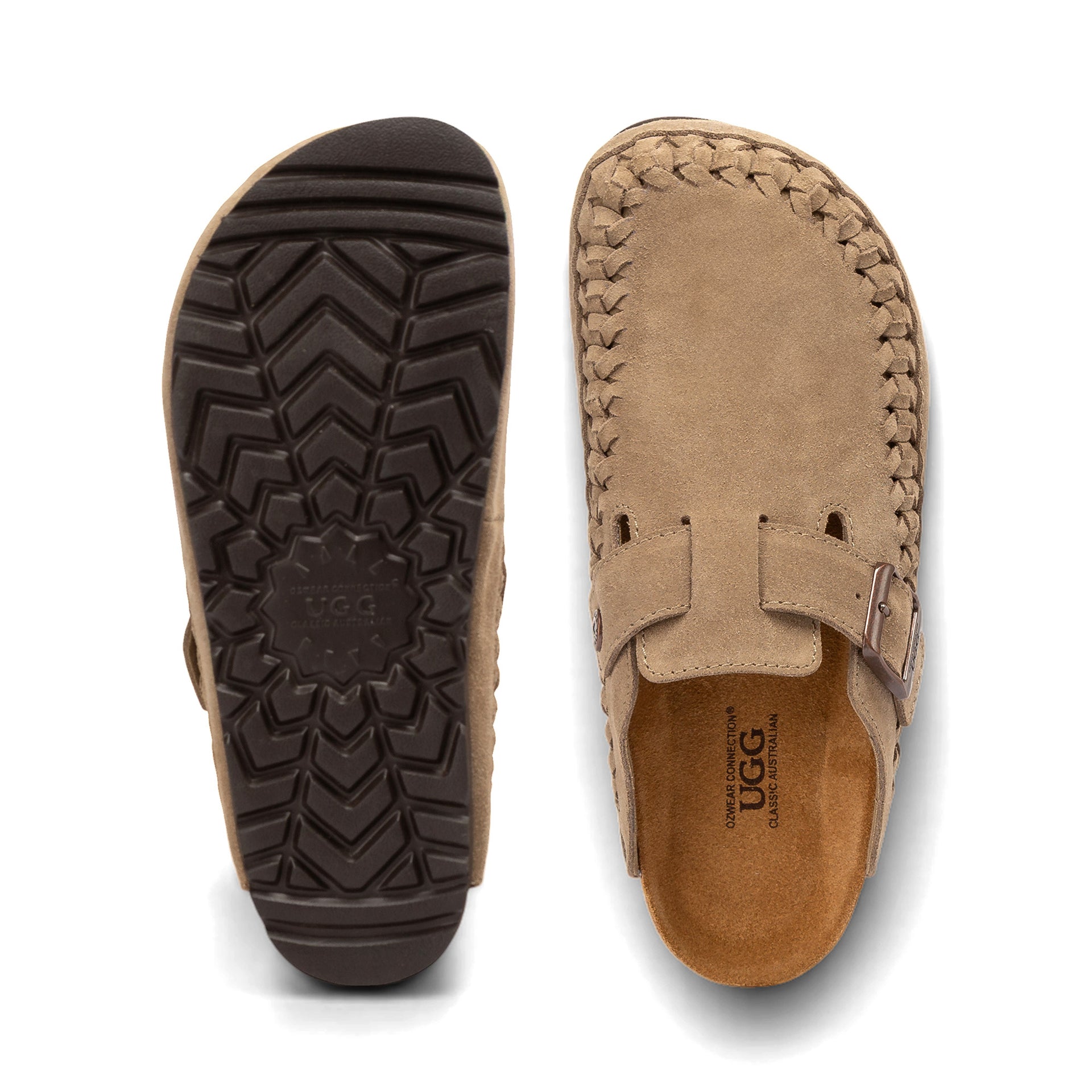 Clog Ugg Slippers, for women and men in Olive view 10