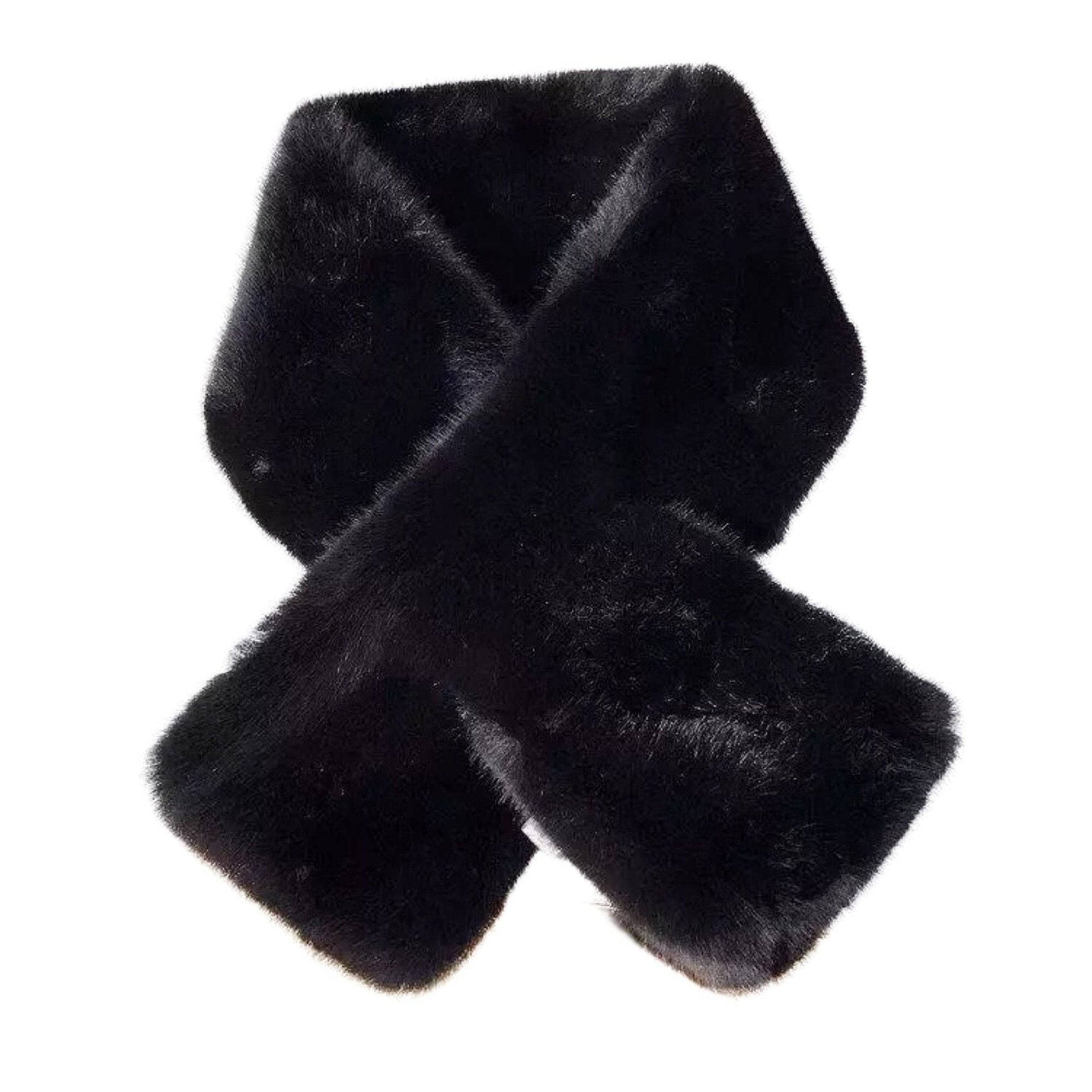 Ollie Faux Fur Scarf, for women view 5