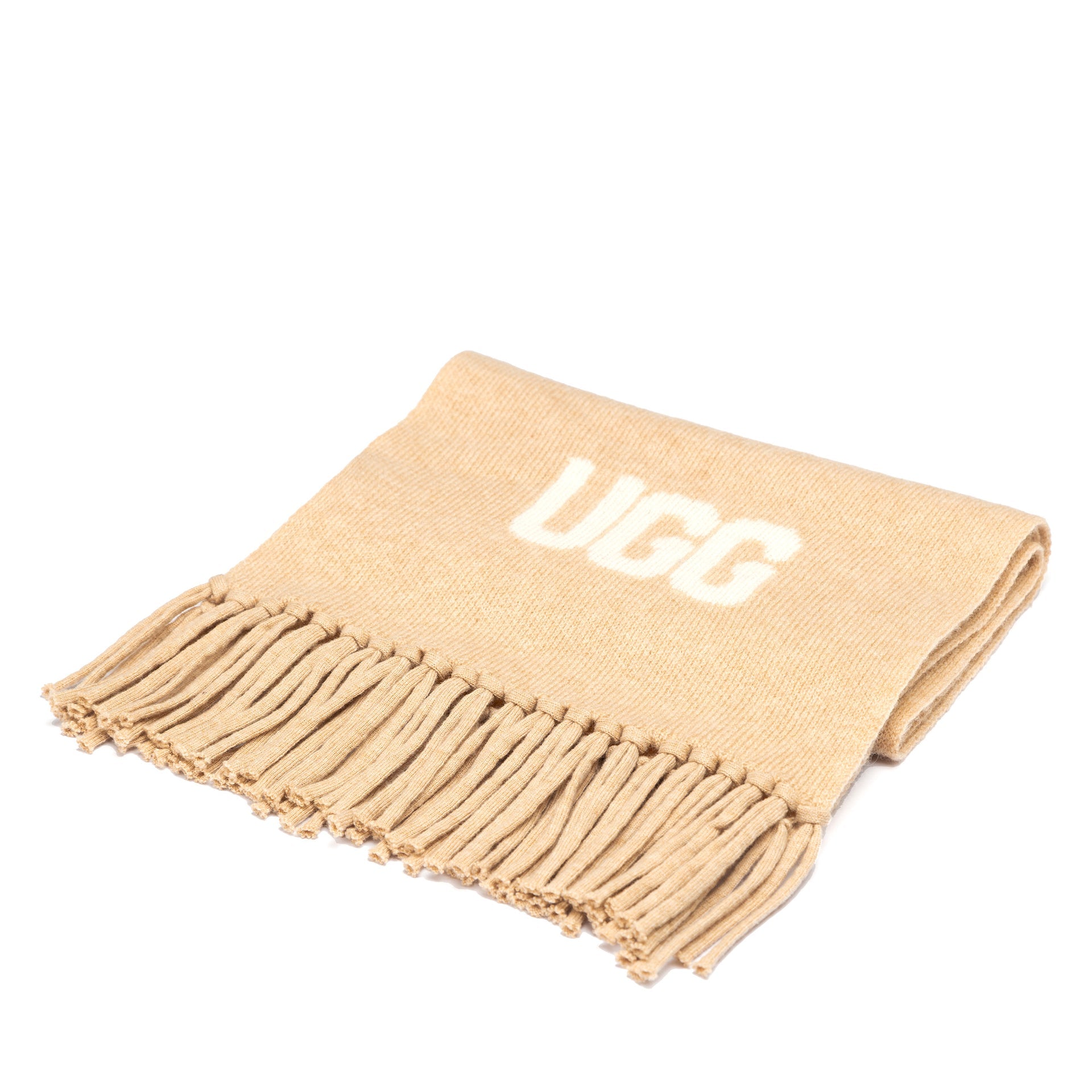 Cashmere Aus Wool Scarf Uggs, for women and men in Oat Milk view 31