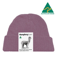 Premium Alpaca Beanies, for women and men in Old Rose view 4
