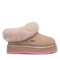 Platinum Platform Ugg Slippers, for women and men in Vally Brown Pink view 21