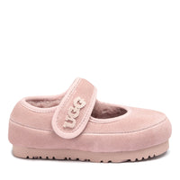 Kids Velcro Ugg Slippers in Pink view 17