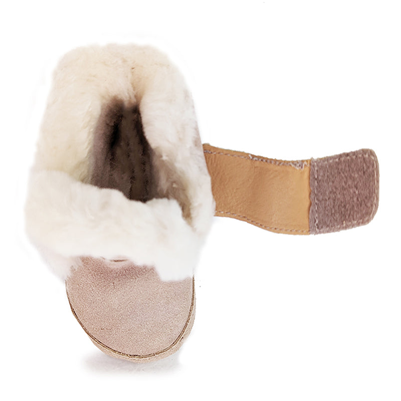 Ultimate Sheepskin Bub Strappy Boots, for kids in Mystic Purple Pink view 6