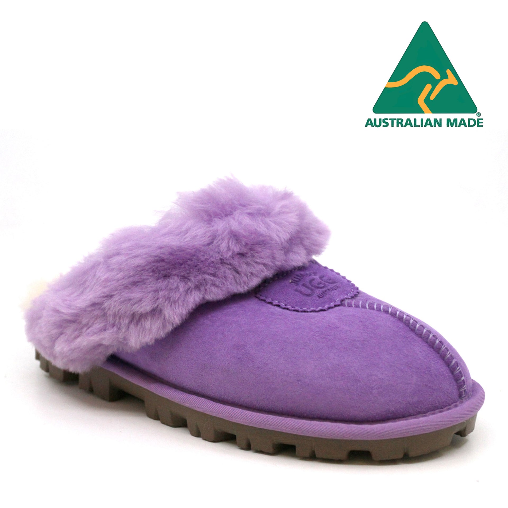 Australian Made - Carolina Ladies Scuff Uggs in Royal Purple view 20