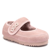 Kids Velcro Ugg Slippers in Pink view 18
