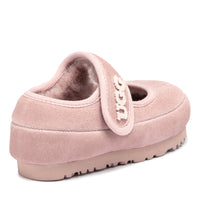 Kids Velcro Ugg Slippers in Pink view 19
