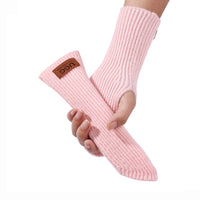 Fingerless Ugg Gloves, for women and men in Pink view 9