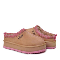 Premium Tassie Platform Uggs, women's slippers in Pink view 4