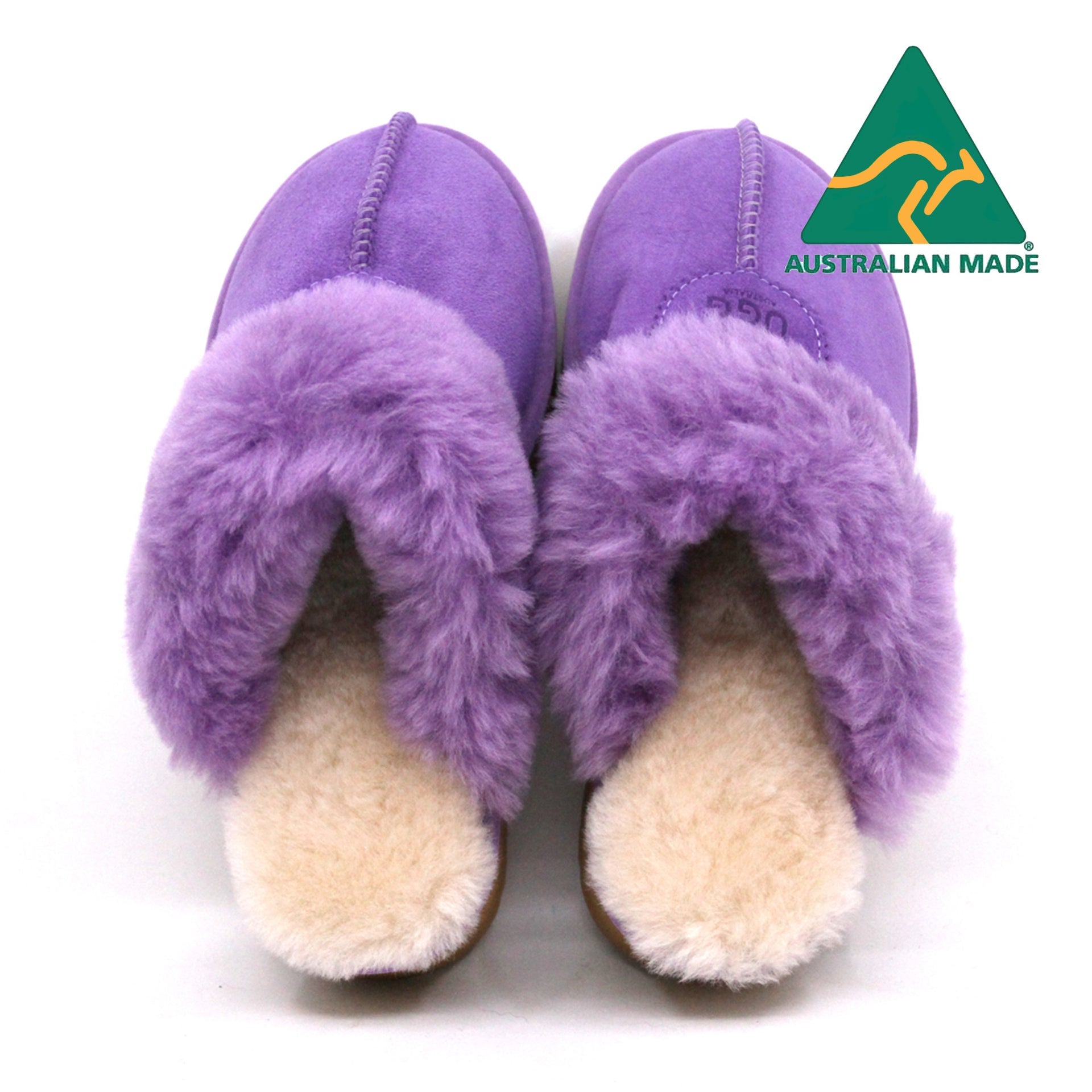 Australian Made - Platform Ladies Scuff Uggs in Royal Purple view 11