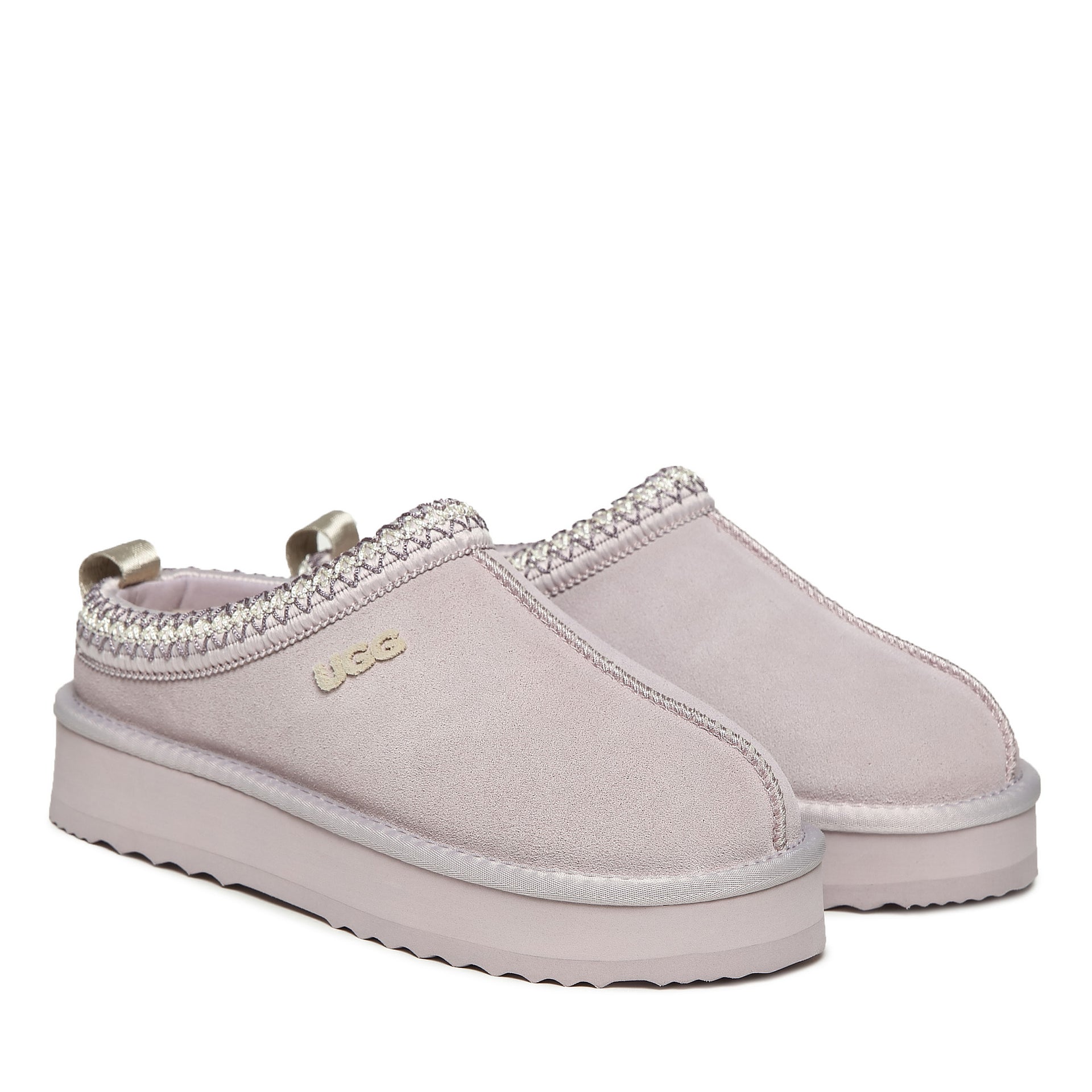 Tassie Logo Platform Uggs, women's slippers in Mist Pink view 15