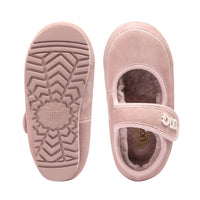 Kids Velcro Ugg Slippers in Pink view 21