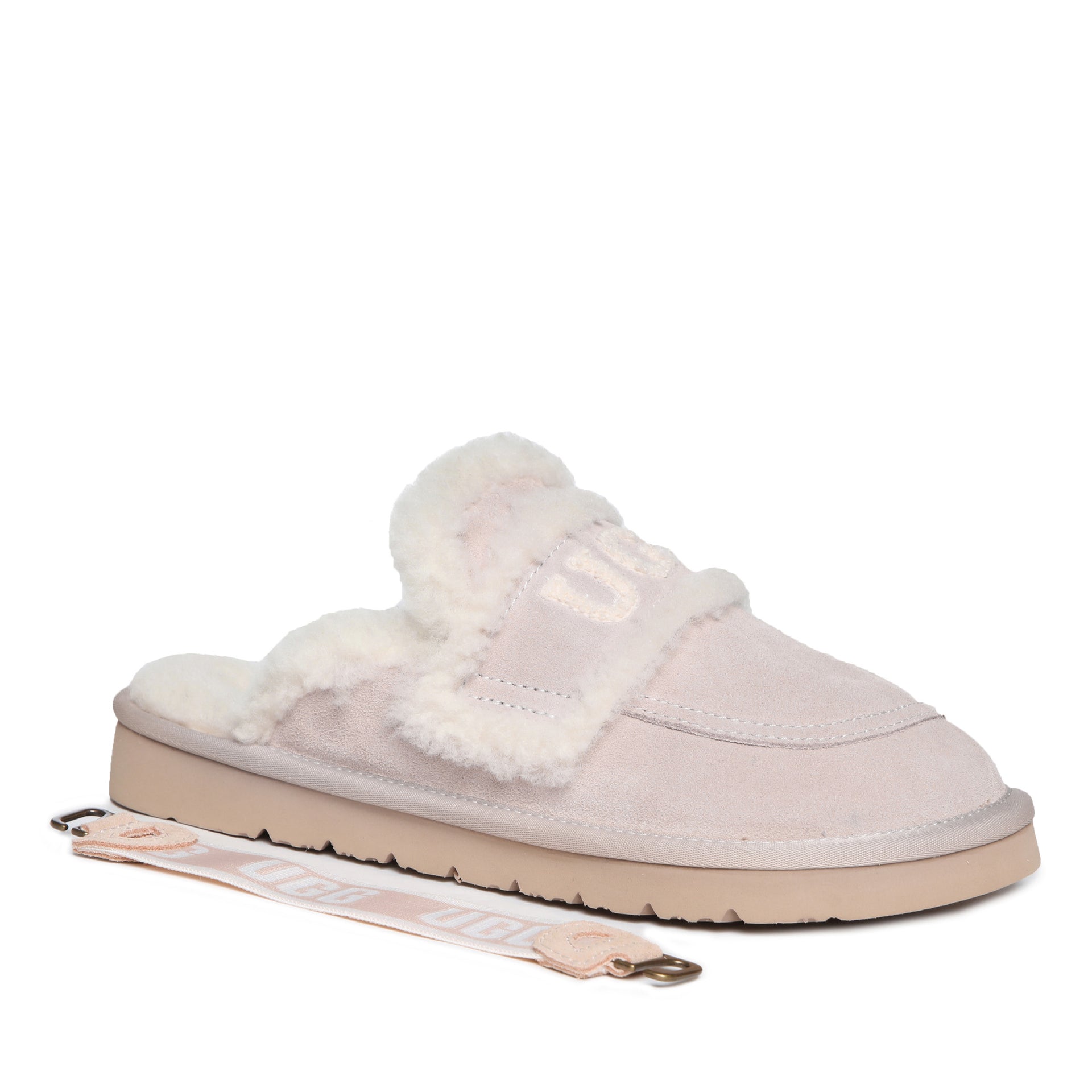 Trisha Platinum Uggs, women's slippers in Peach view 17