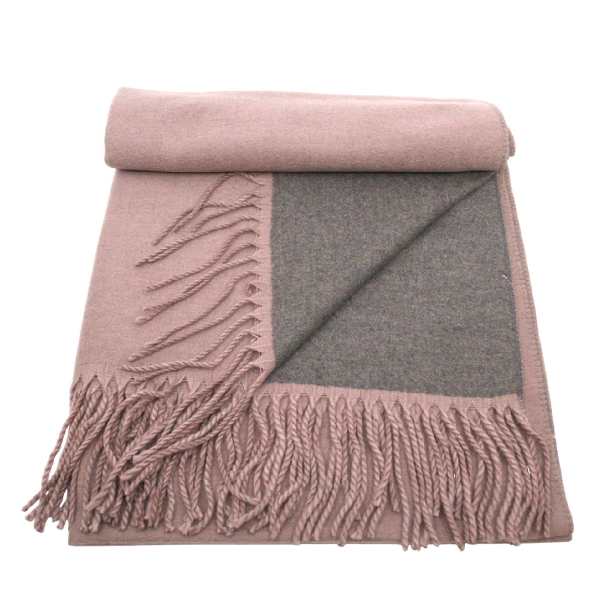Premium Ugg Scarf, for women and men in Dawn Pink / Grey view 28