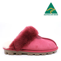 Australian Made - Carolina Ladies Scuff Uggs in Burgundy view 14