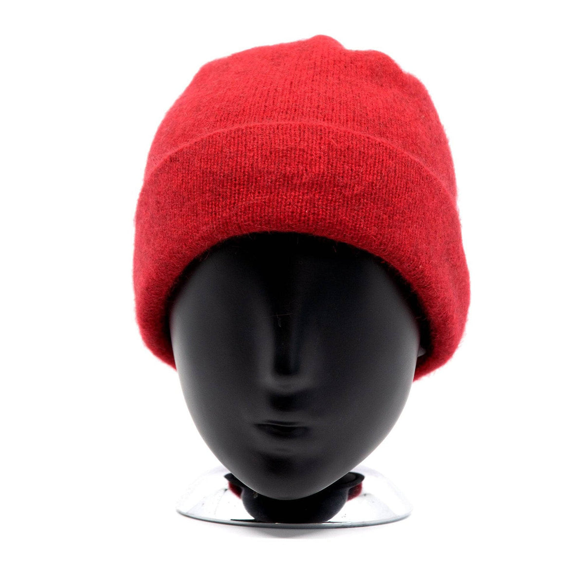 Premium Possum and Merino Wool-Plain Beanie, for women and men in Rata view 1