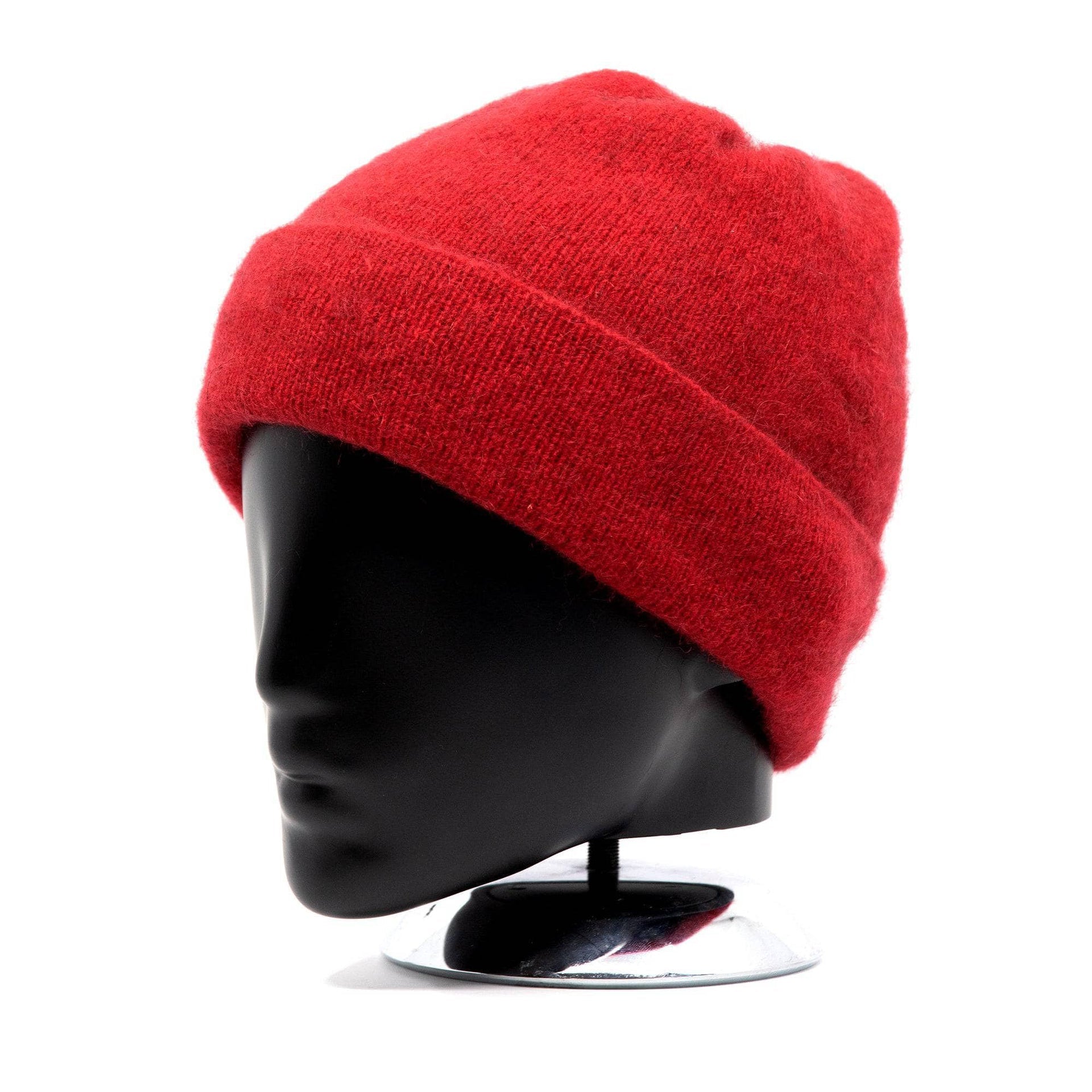 Premium Possum and Merino Wool-Plain Beanie, for women and men in Rata view 2
