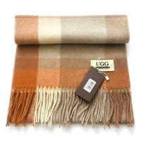 Premium Wool Scarf Uggs, for women and men in Rusty view 18