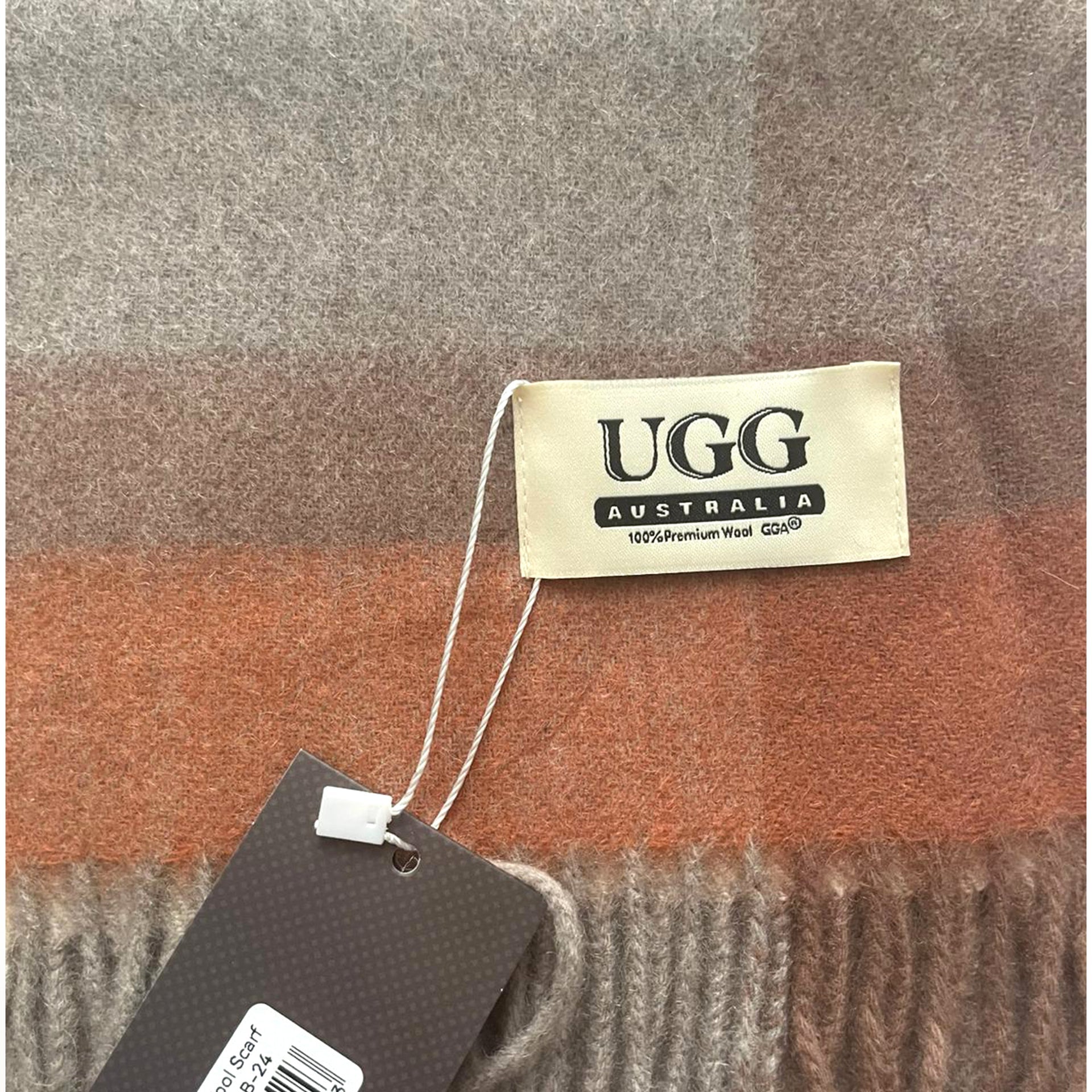 Premium Wool Scarf Uggs, for women and men in Rusty view 20
