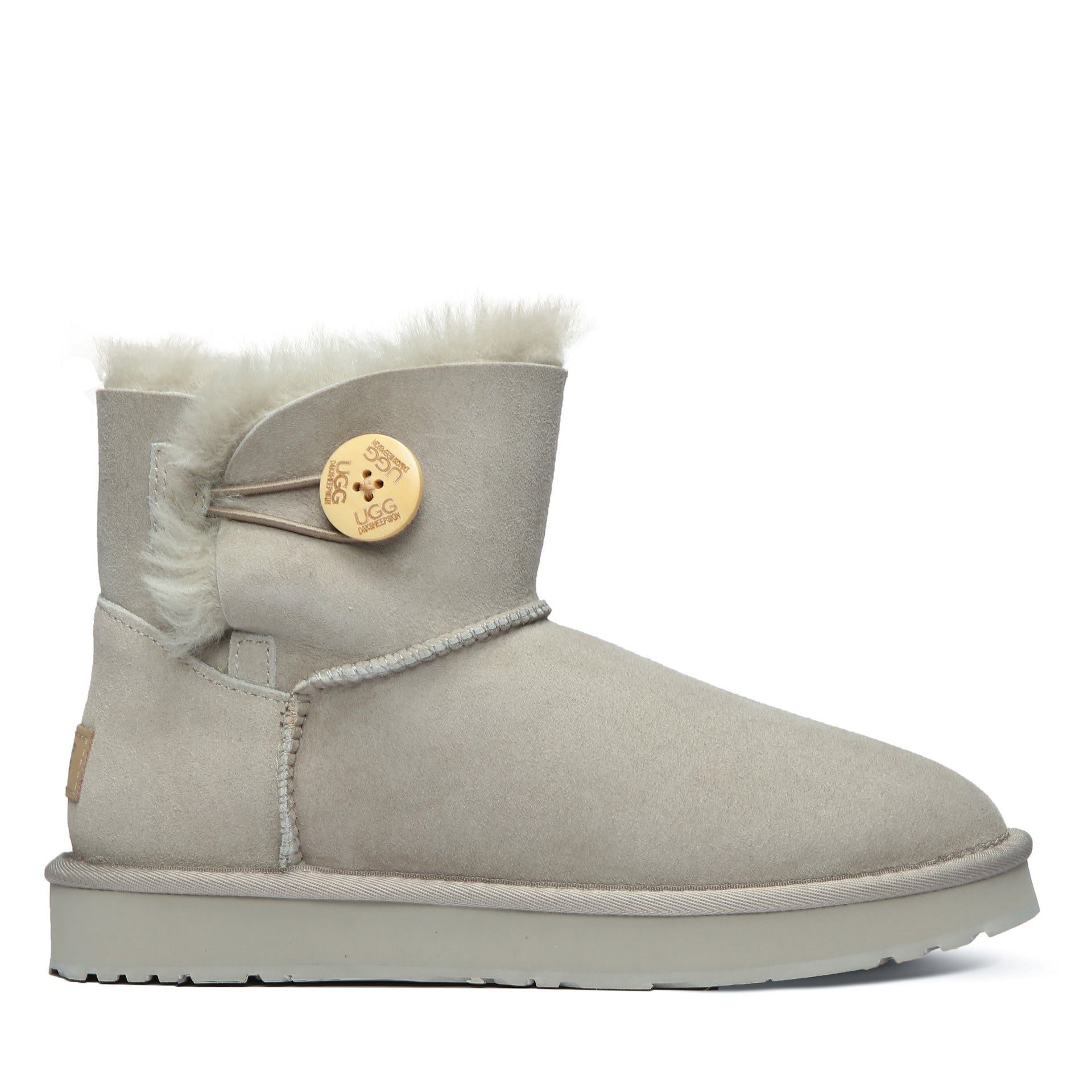 Classic Mini Button Uggs, women's boots in Roland Grey view 16