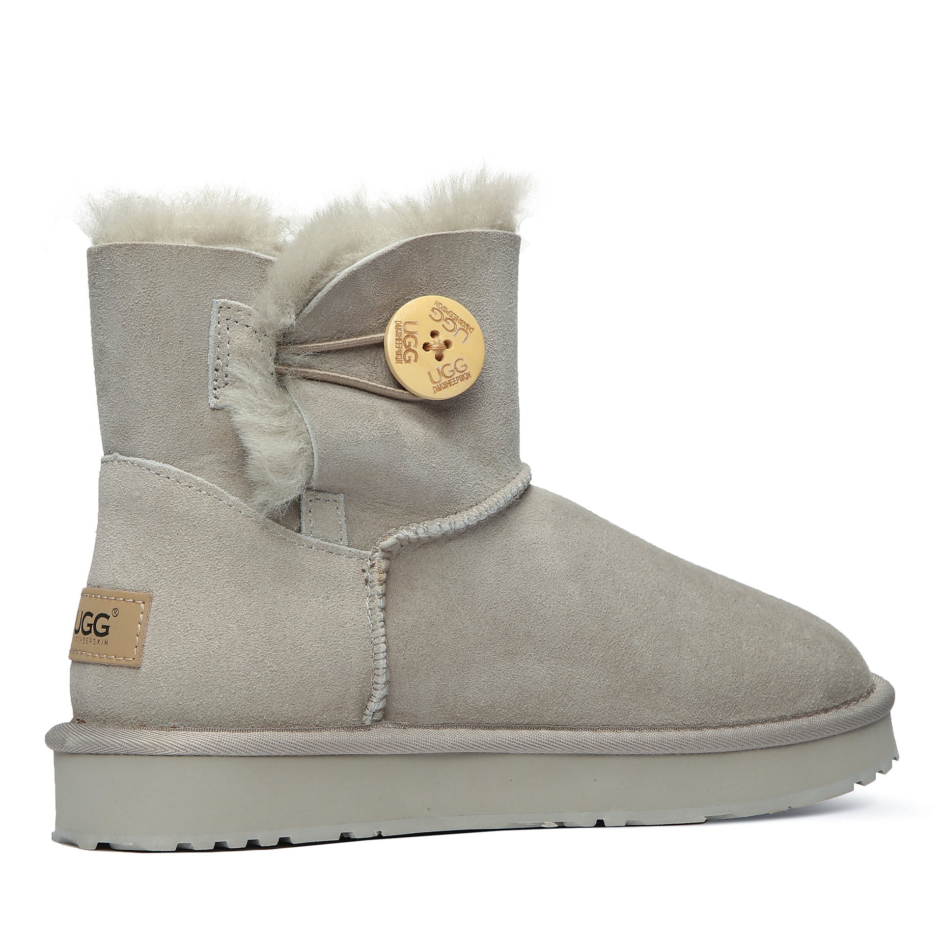 Classic Mini Button Uggs, women's boots in Roland Grey view 18