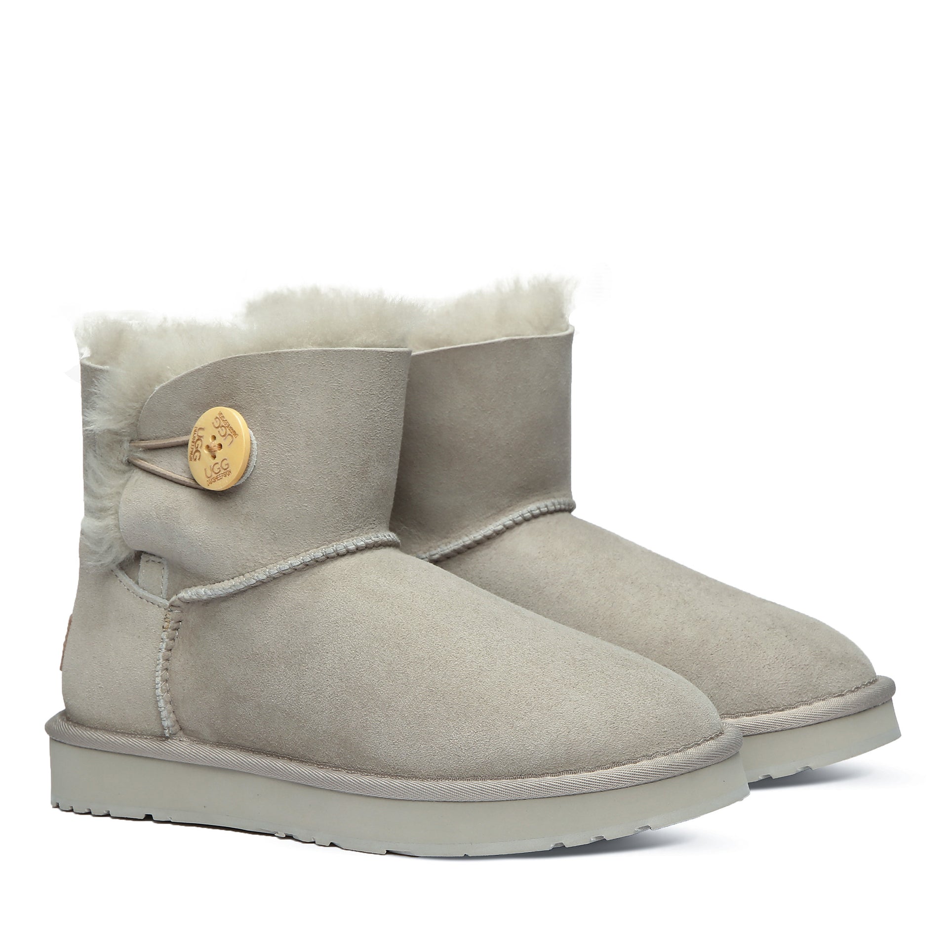 Classic Mini Button Uggs, women's boots in Roland Grey view 19