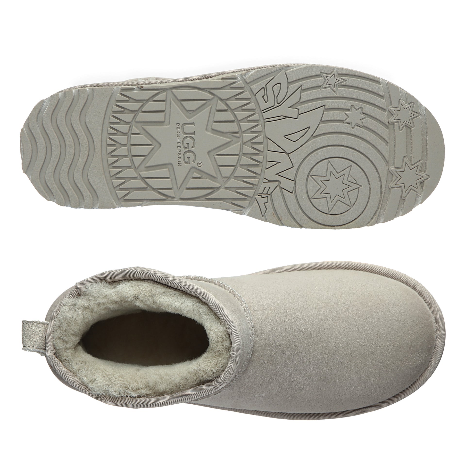 Classic Ultra Mini Uggs, women's and men's boots in Roland Grey view 20