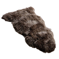 Australian Premium Colored Sheepskin Rug Single in Mushroom view 5