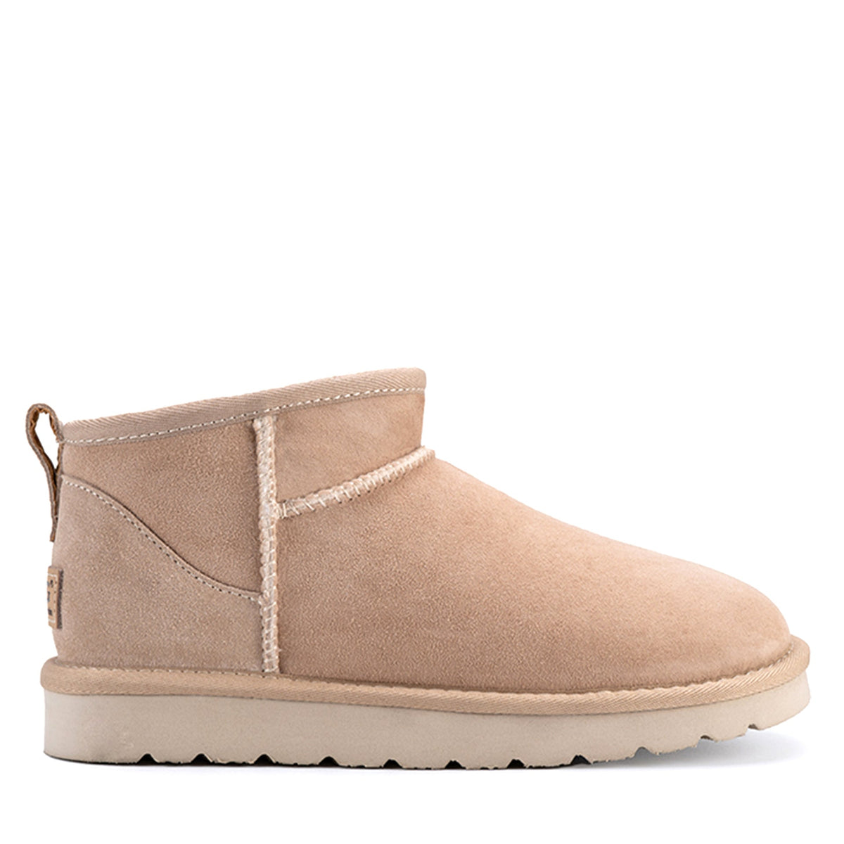 Premium Ultra Mini Ugg Boots, for women and men in Sand view 1