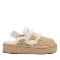 Detachable Platform Fluffy Uggs, women's slippers in Sand view 6