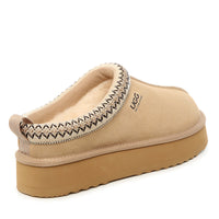 Platinum Tassie Platform Ugg Slippers