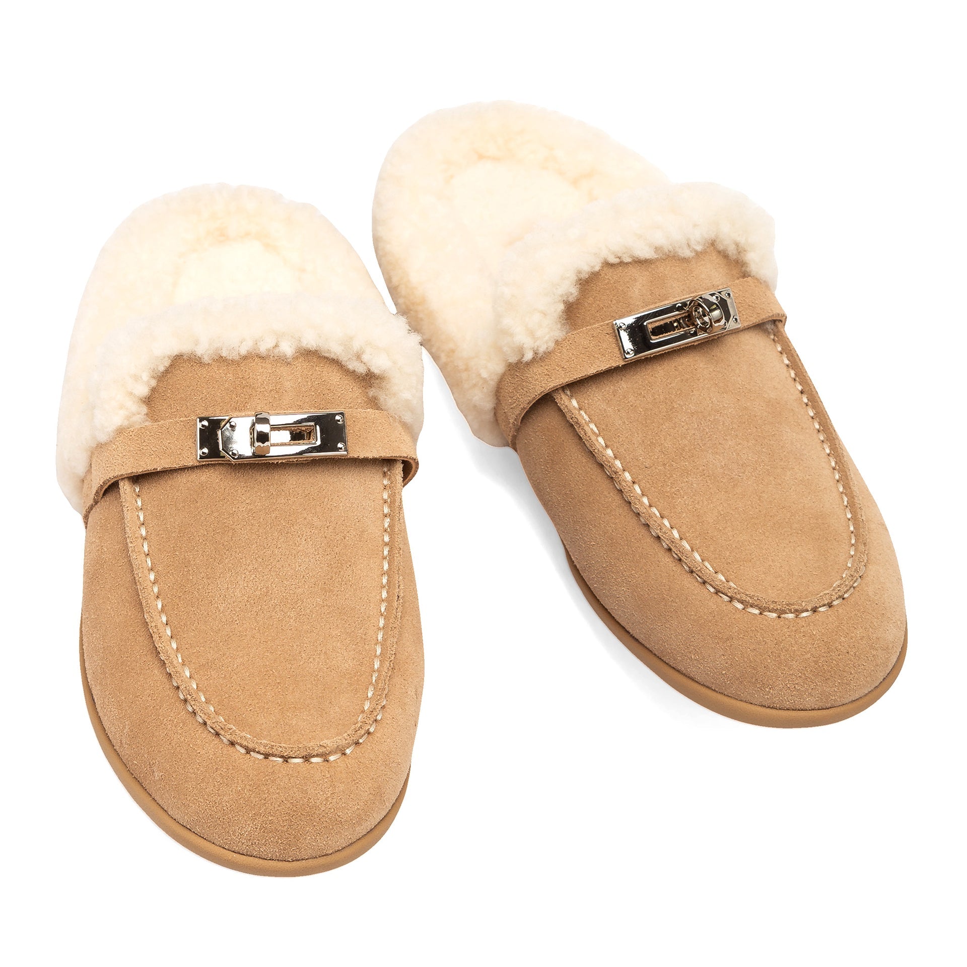 Stella Charm Uggs womens slip on ugg slippers in sand view 14