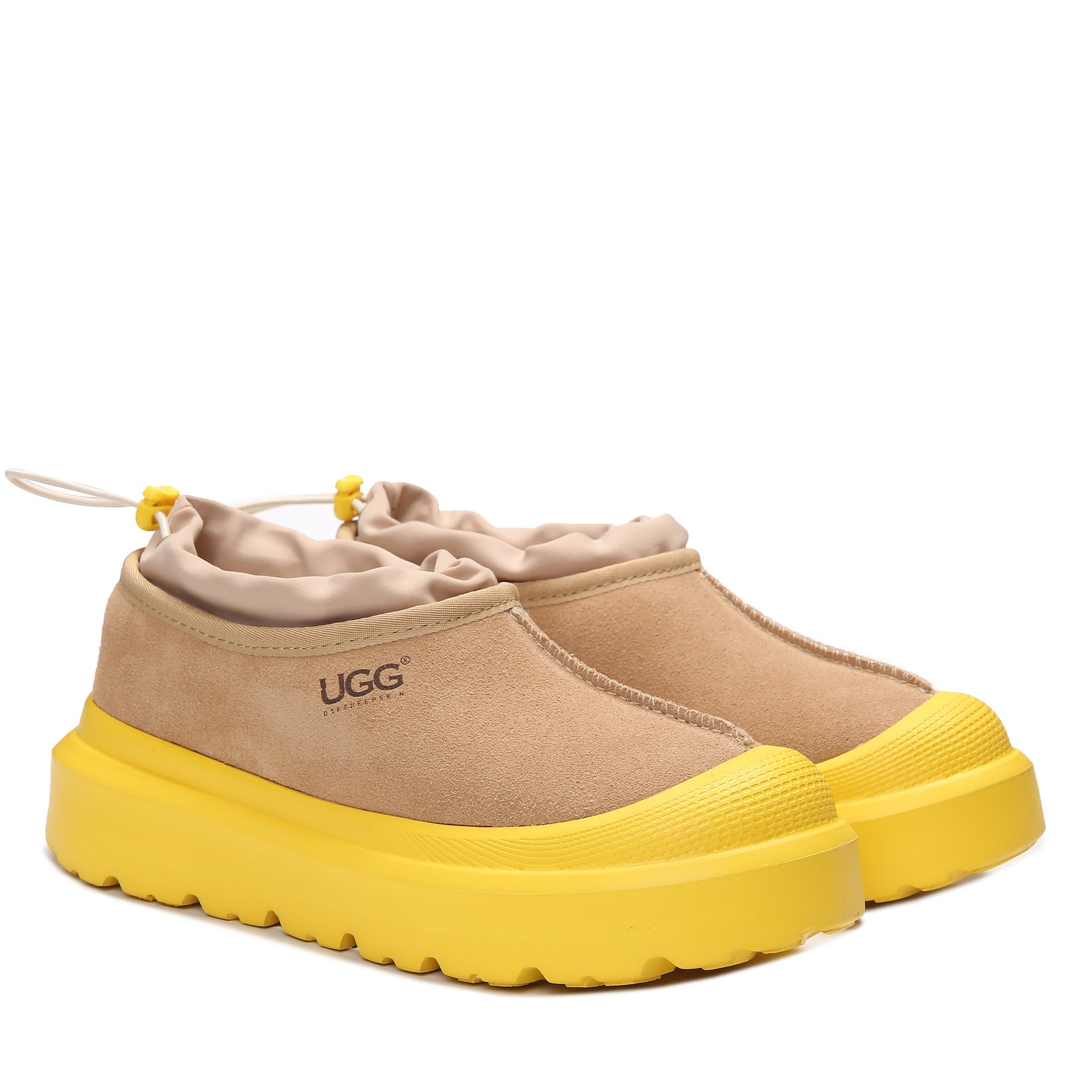 Adjustable Platform Ugg Slippers, for women in Sand view 19