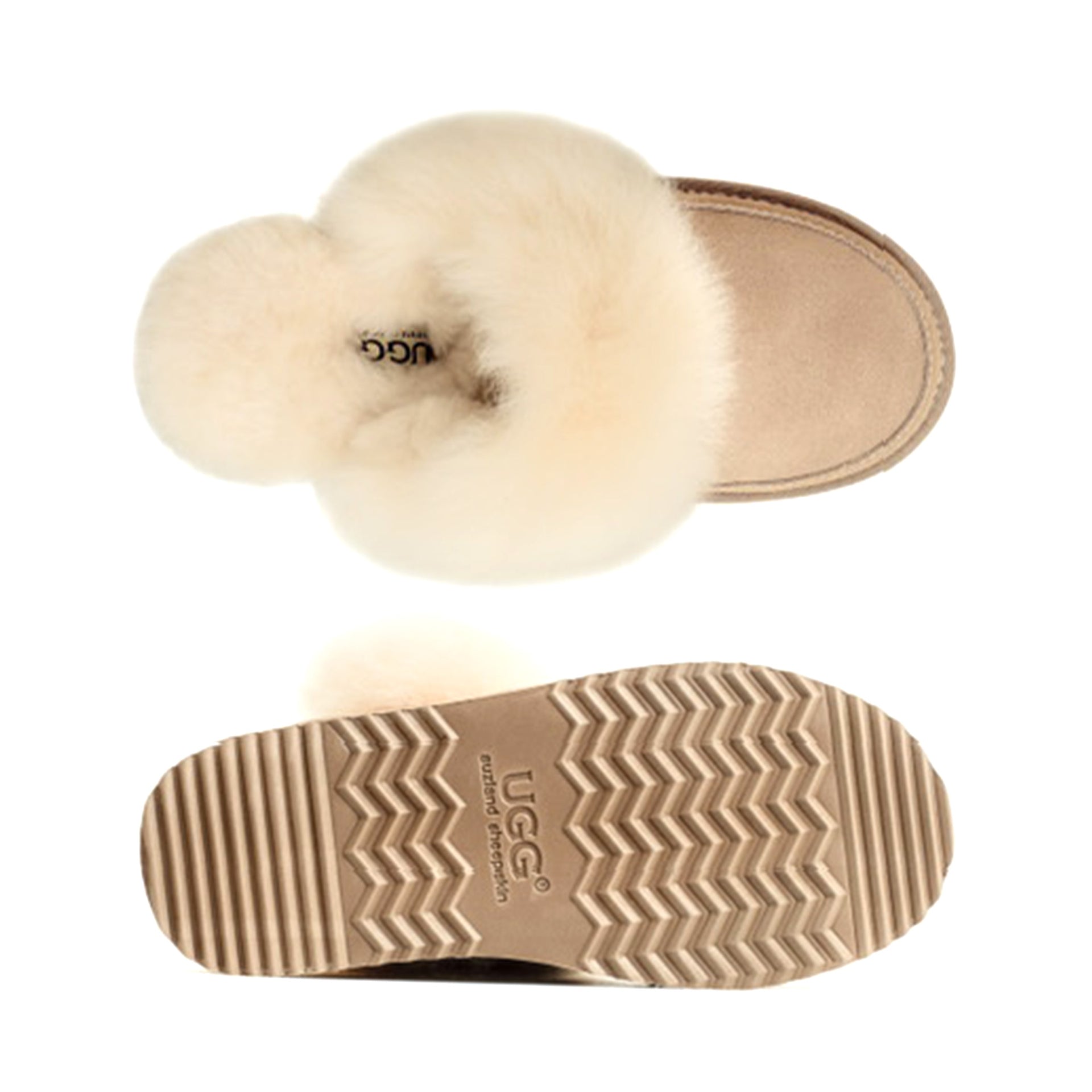 Premium Platform Ugg Slippers, for women in Sand view 10