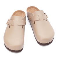 Smooth Leather Ugg Slippers, for women in Sand / Beige view 5