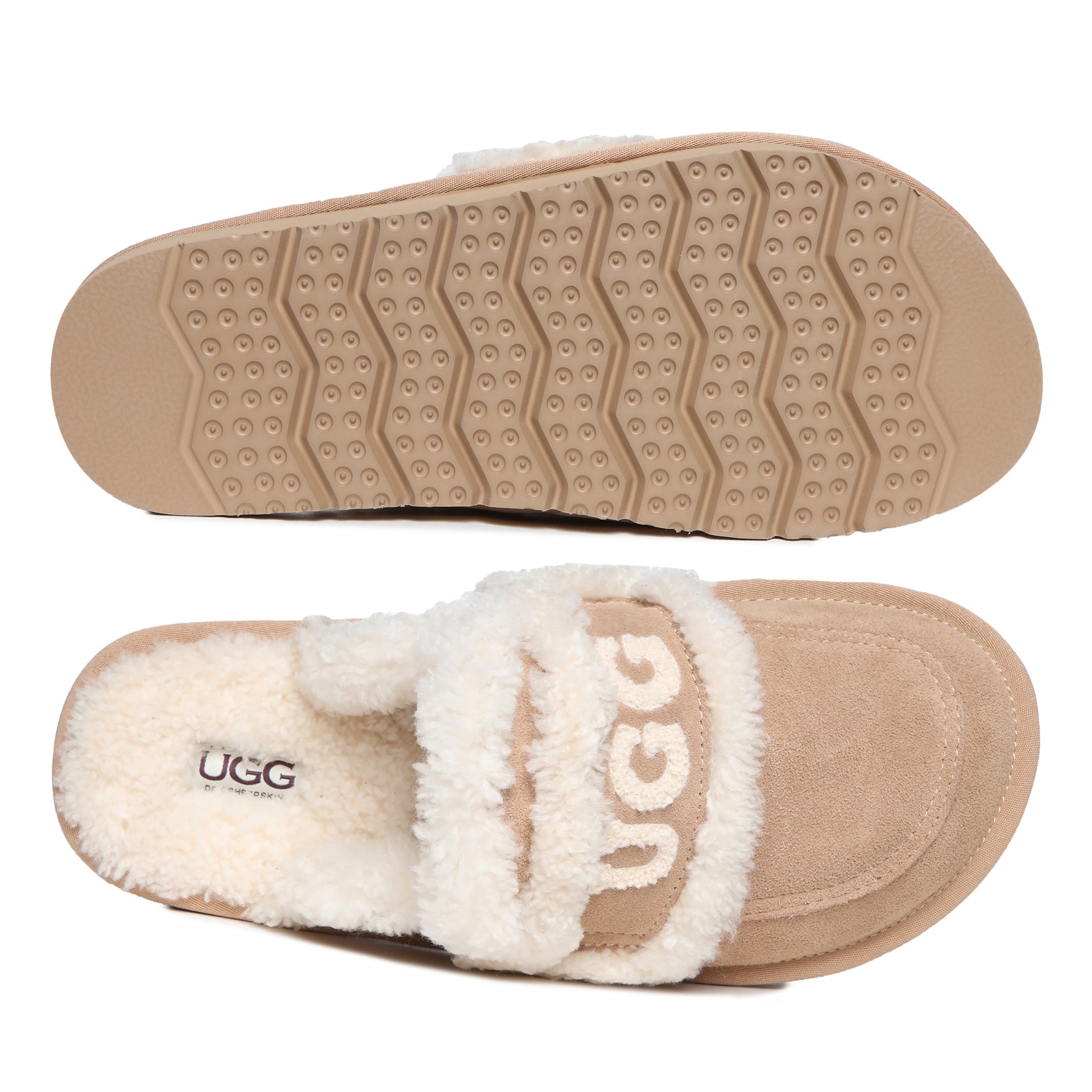 Trisha Platinum Uggs, women's slippers in Sand view 25