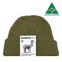 Premium Alpaca Beanies, for women and men in Sage view 3