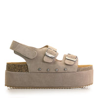 Ultimate Birdie Mich Platform Sandals, for women in Taupe view 6