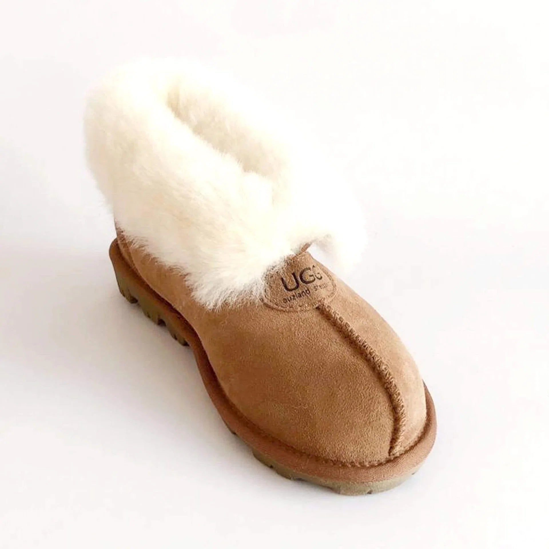 Ace Ugg Slippers sheepskin slippers with a non-slip sole view 2