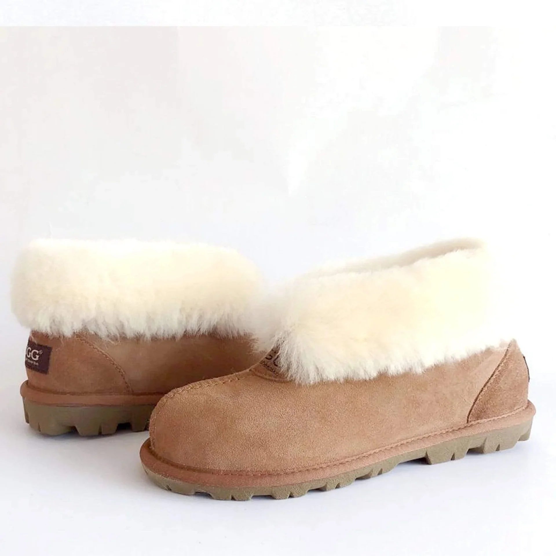 Ace Ugg Slippers sheepskin slippers with a non-slip sole view 3