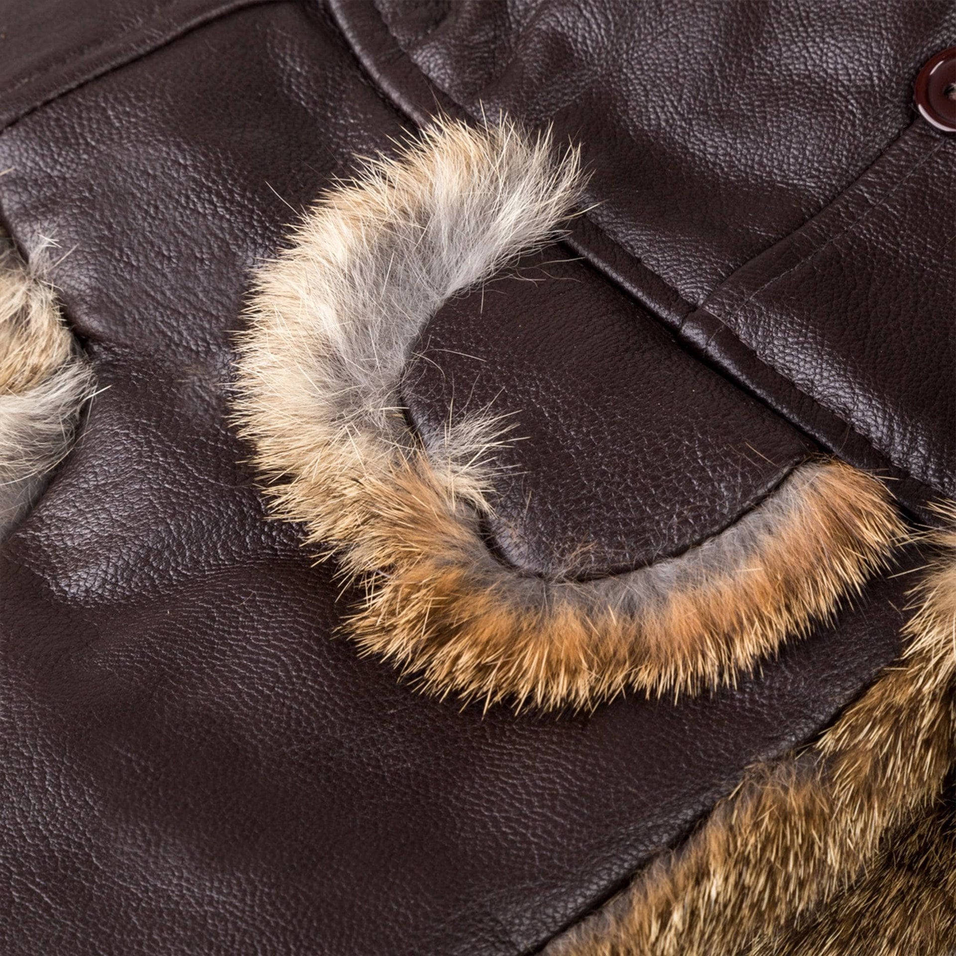 UGG Aviator Leather Hat with Rabbit Fur sheepskin winter aviator hat view 4