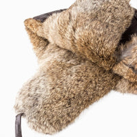 UGG Aviator Leather Hat with Rabbit Fur sheepskin winter aviator hat view 5