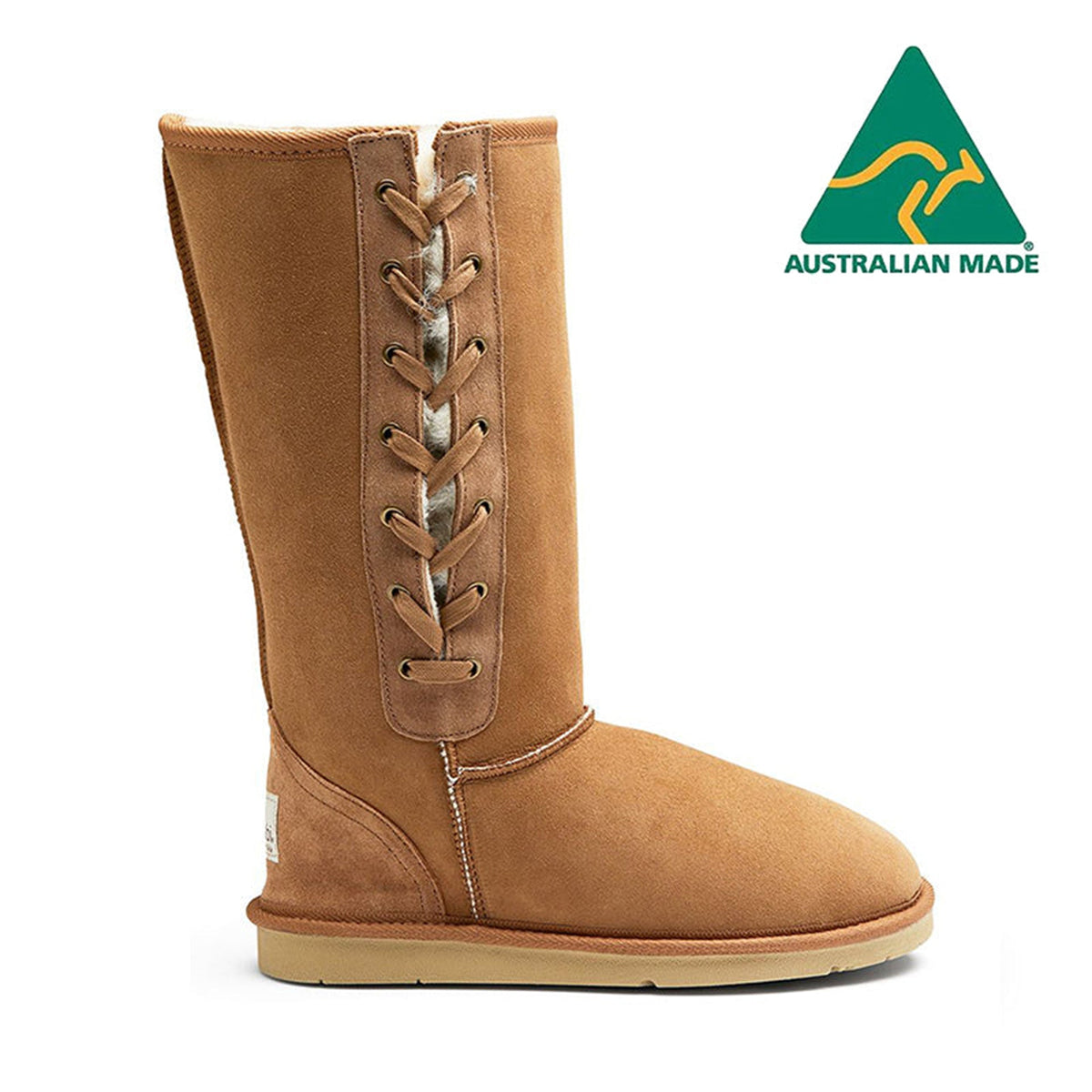 Australian Made - Classic Tall Lace Up Uggs, women's boots in Chestnut view 1