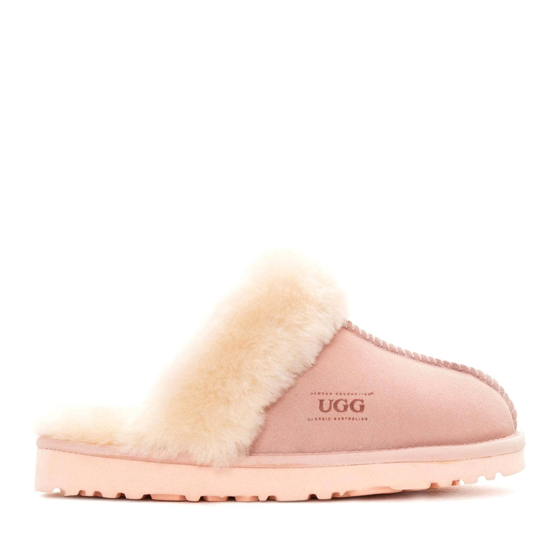 UGG Joan Unisex Scuffette Suede sheepskin scuff slippers view 20
